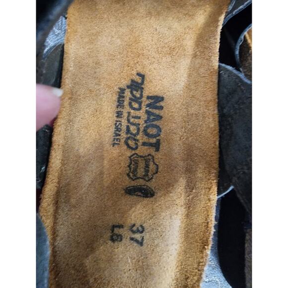 Naot Black Patent Leather Kyla Sandals, EU 37 - Picture 6 of 7